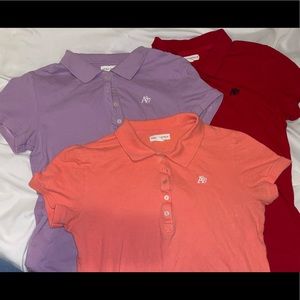 Three Aéropostale Uniform Shirts